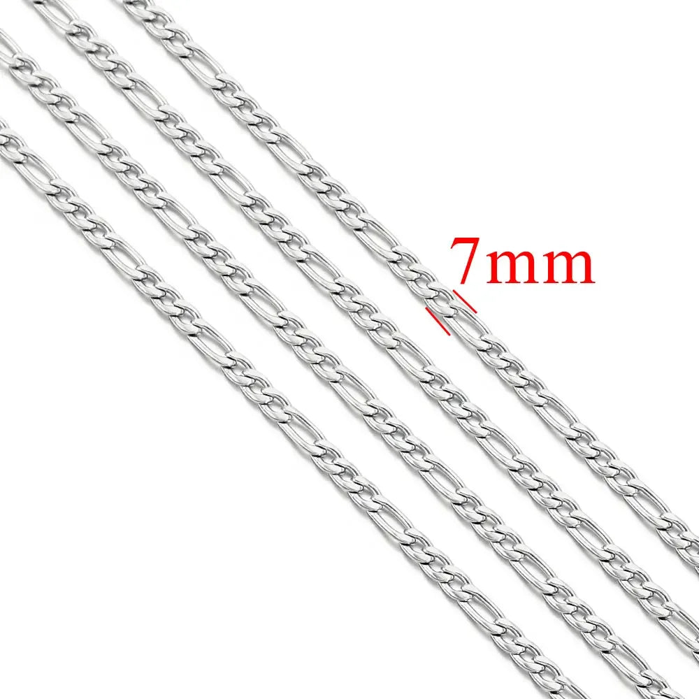 1 Meter Stainless Steel Large Heavy Chunky Hip Hop Punk Link Gold Color Chains DIY Jewelry Materials Handmade Necklace Bracelet