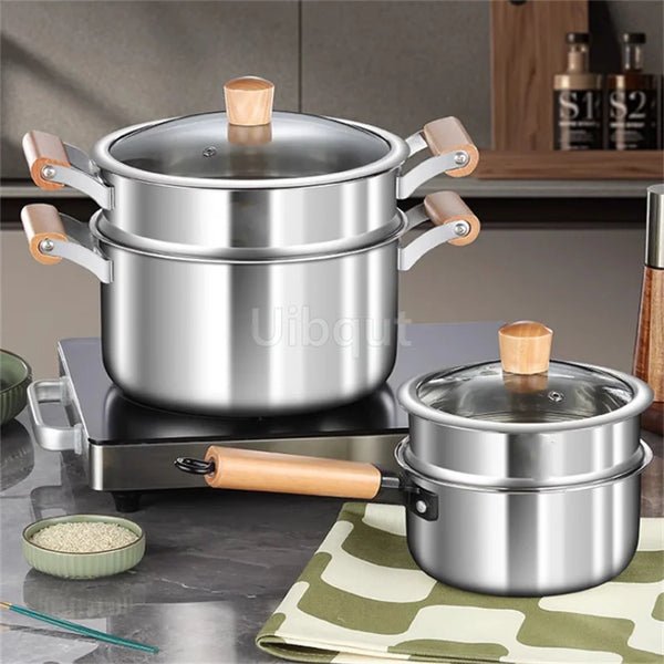 طنجرة من الفولاذ المقاوم للصدأ